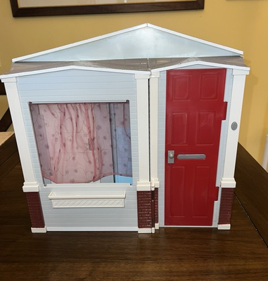 #ad #ad 2005 Mattel Barbie Totally Real Fold Up Doll House Sounds Work Washer Dryer $89.99