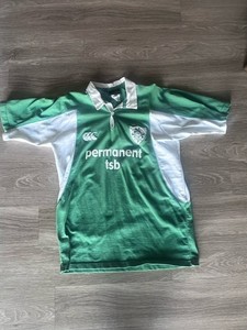 Maillot de rugby irlandais à manches longues pour homme - Vert - Medium