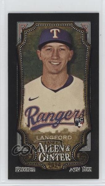 2024 Topps Allen & Ginter Mini Black Border Wyatt Langford #278 1e1j