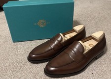 Edward Green Piccadilly Penny Loafer in Dark Oak Antique Leather 9.5 UK/10 US