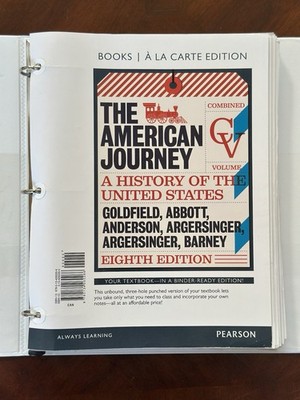 The American Journey Combined Volume 8th Edition Binder Ready