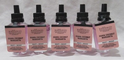 White Barn Bath & Body Works Wallflower Bulb Lot Set 5 GUAVA COCONUT MARGARITA
