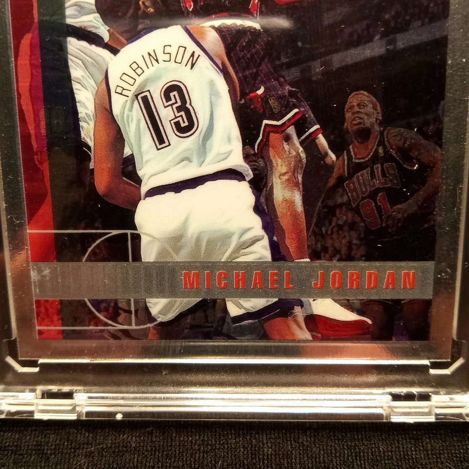 1997 - 98 Topps хром - Майкл Джордан #123 Chicago Bulls 🏀🐐!     - Изображение 4 из 4