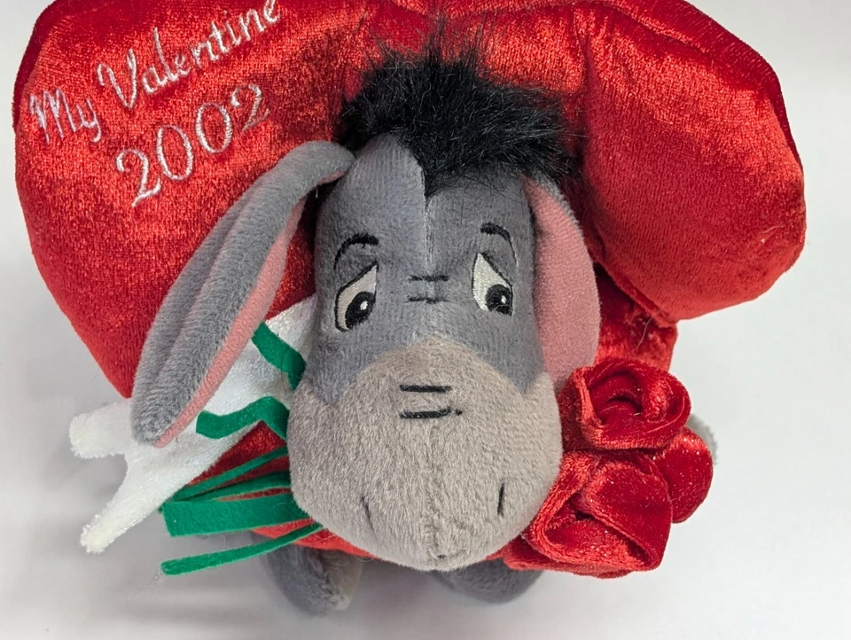Walt Disney World - Feliz Día de San Valentín 2002 Eeyore Bean Bag Peluche Foto 4 de 4