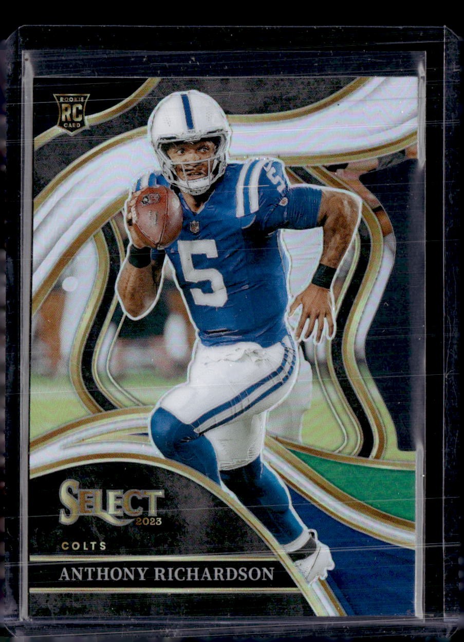 2023 Panini Select #297 Anthony Richardson Black and Green Prizms Die Cuts