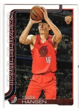 2025-26 Topps Yang Hansen RC #216 Trail Blazers