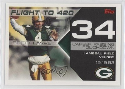 2007 Topps Brett Favre Collection Flight to 420 Brett Favre #BF-34 HOF 1q9
