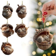 Forest Animal Acorn Ornaments Cozy Forest Christmas Ornaments, 2026 New Pine ...