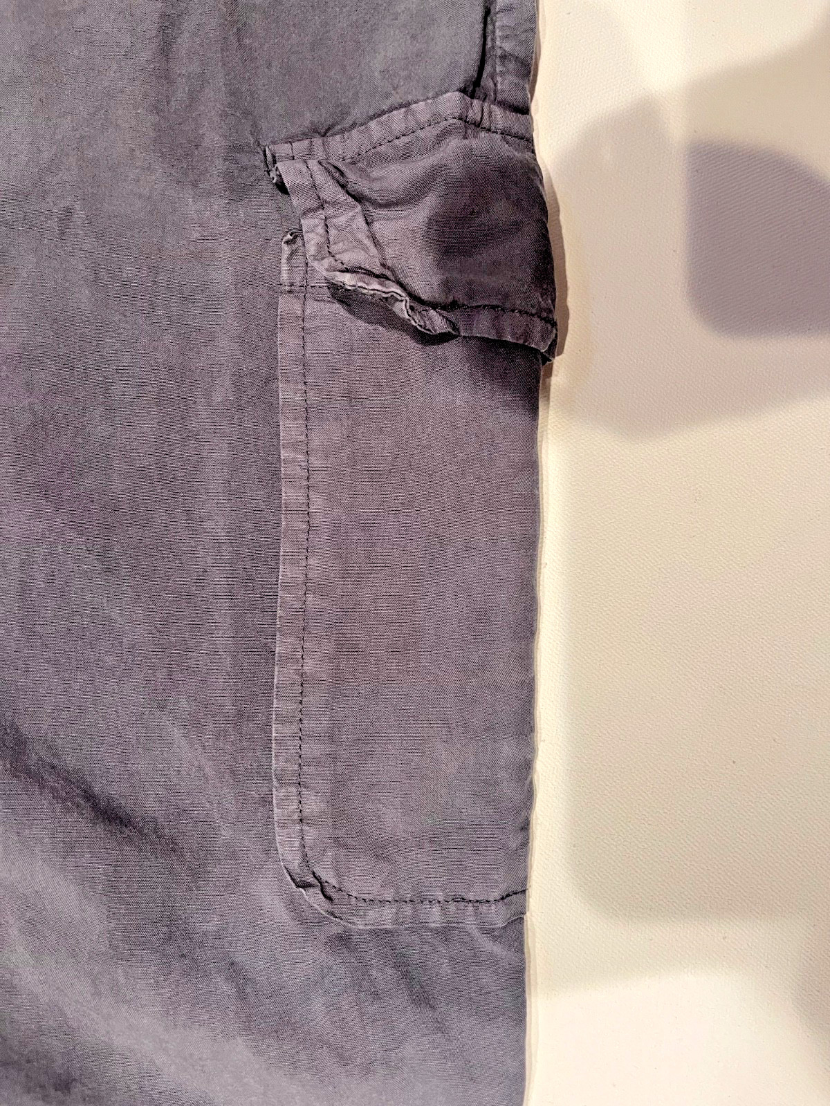 Thread + Supply Grey Drawstring Cargo Pants Size … - image 3
