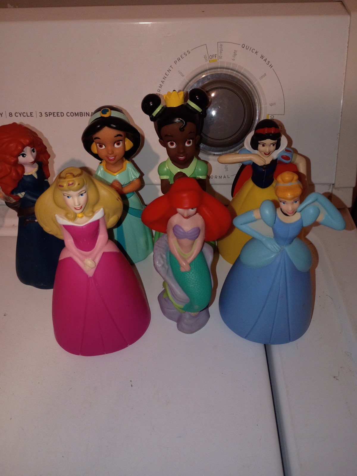 Lot Of 7 Squeeze Toy Disney Princesses