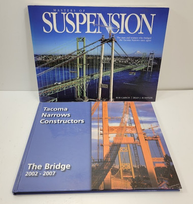 Two books about the Tacoma Narrows Bridge- Masters of Suspension  & The Bridge