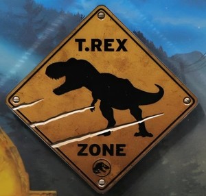 2022 $5 Niue Jurassic World Dominion 2 oz .999 Silver T-Rex Zone w/ OPG
