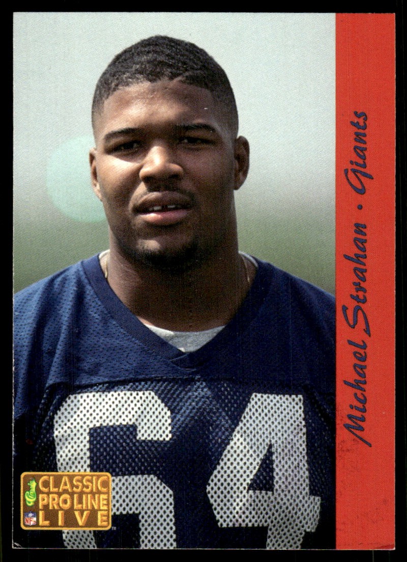 Michael Strahan 1993 Pro Line Live #195 Giants NFL READ FREE SHIP AutographDen