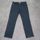 Peter Millar Pants Mens 34 Black EB66 Performance Golf 5 Pocket Chino Tech 34x32