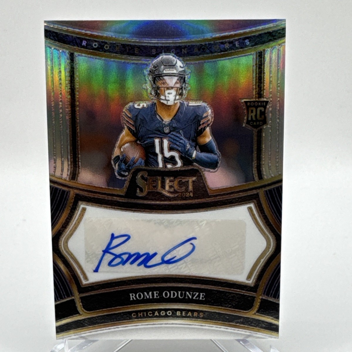 2024 Panini Select Rome Odunze Rookie Signatures Auto 357/399