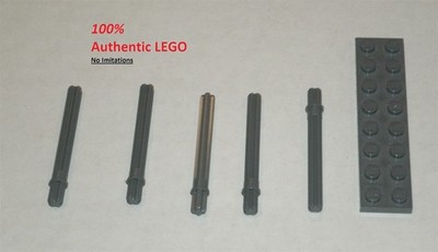 LEGO NEW Dark Stone Grey Axle 5.5 Double with Stop (5x) 4508553 Brick 59426