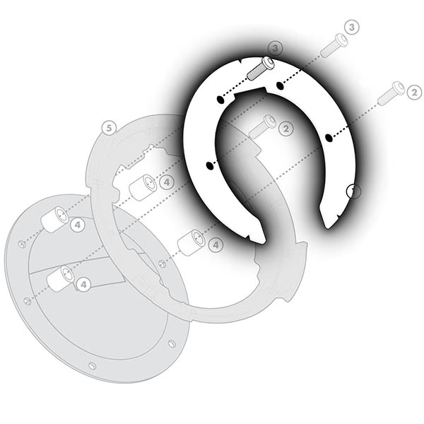 Givi Luggage Tanklock Fitting Kit BF05 - Cagiva / MV Agusta / Yamaha