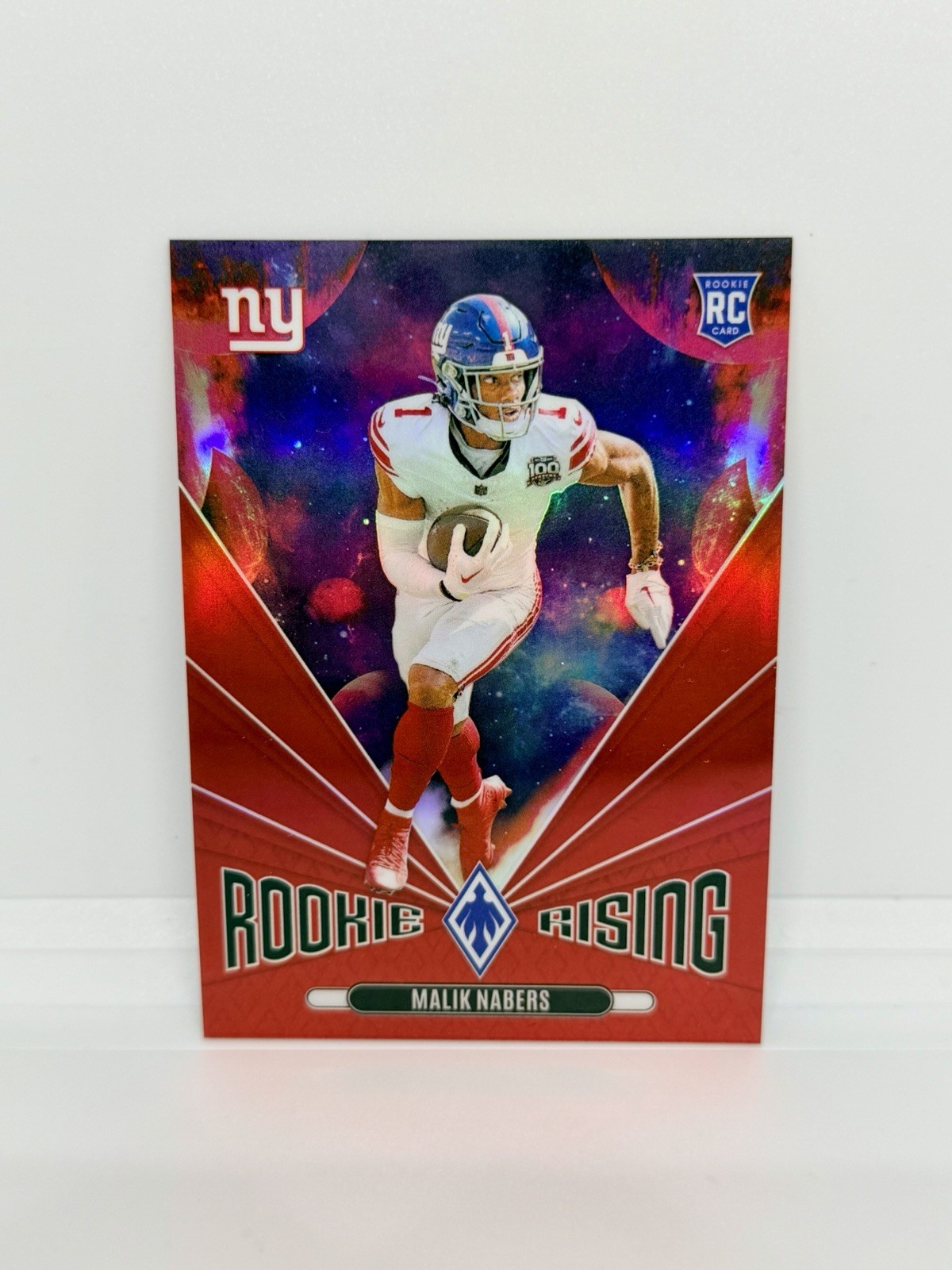 2024 Panini Phoenix MALIK NABERS Rookie Rising Red Prizm /99 Giants RC #RR-MNS