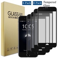 For Apple iPhone SE 2nd Gen/SE 2020 Full Cover Tempered Glass Screen Protector
