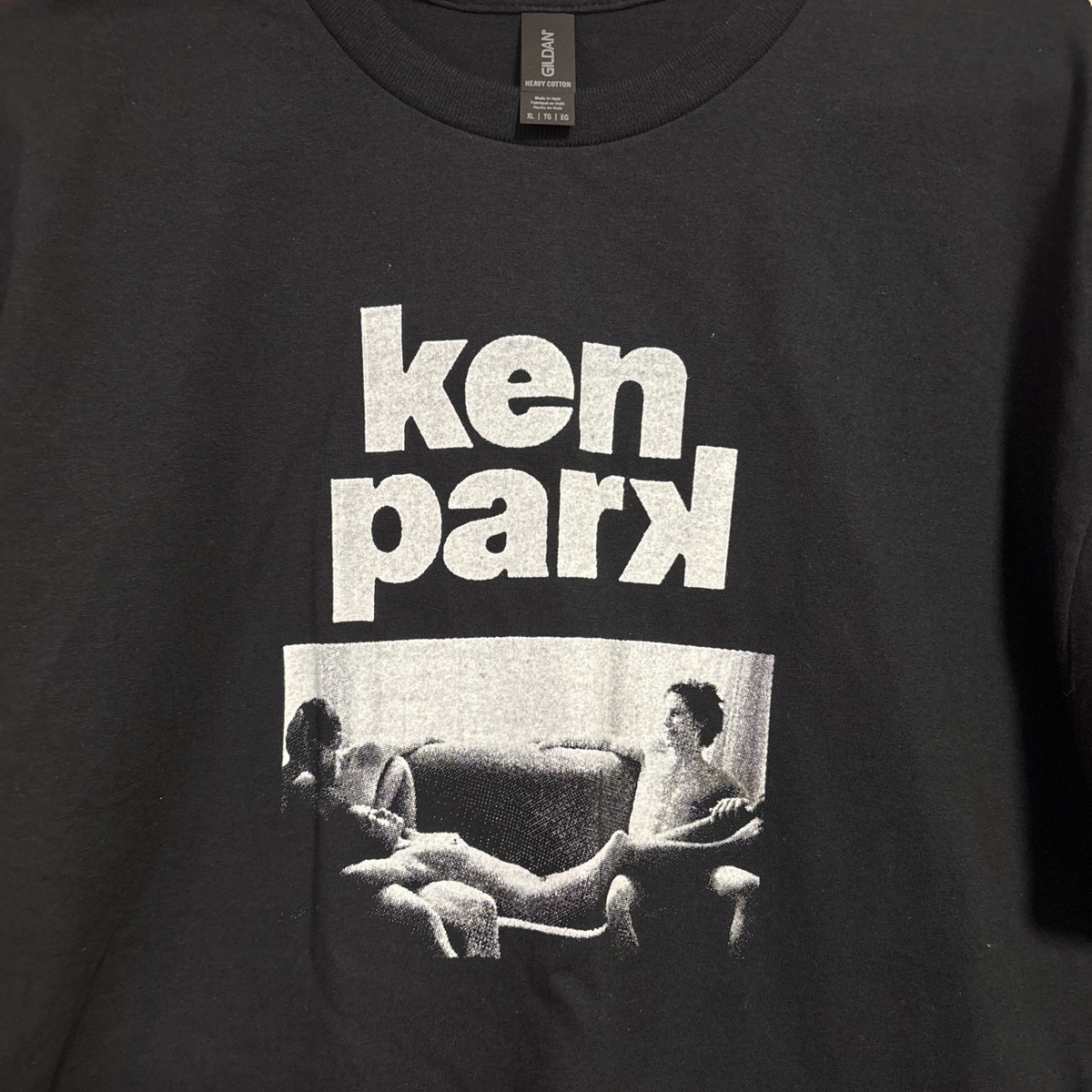 Ken Park bootleg screen-print shirt, XL Gildan new, Larry Clark