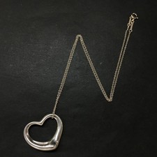 EGA TIFFANY&CO. Srebro 925 Elsa Peretti wisiorek otwarte serce naszyjnik/3CD0606