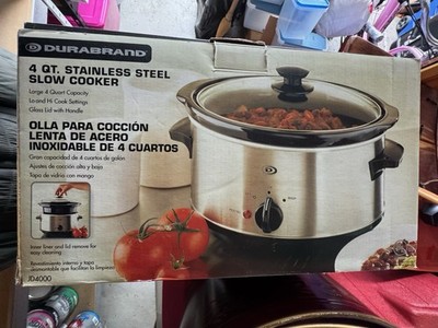 Durabrand 4qt Stainless Steel Crockpot, NIB