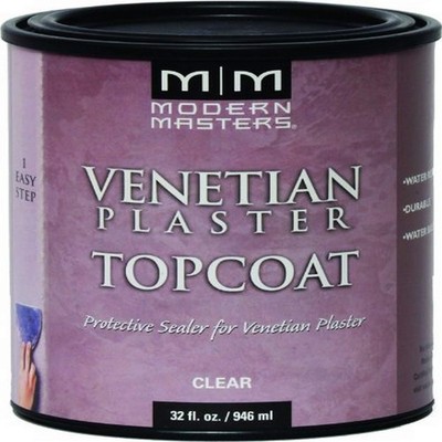1 qt Modern Masters VP300 Clear Venetian Plaster Water-Based Venetian Plaster To