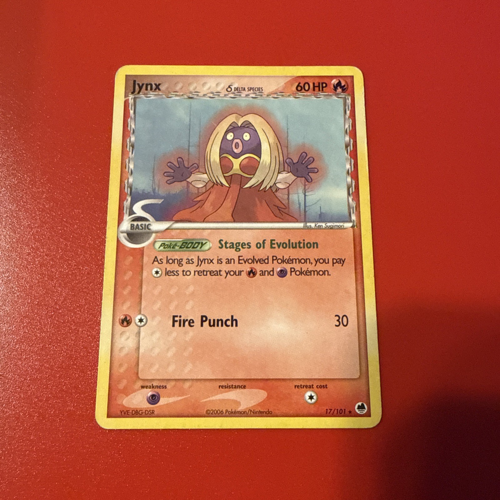Jynx (Delta Species) - 17/101 Rare Dragon Frontiers Pokemon TCG
