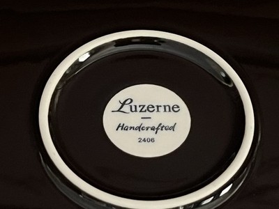 Luzerne Handcrafted Stoneware (4） Dinner Plates And (4) Salad