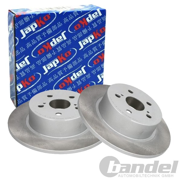 2X Japko Bremsscheiben 271Mm Voll Hinten Passend FüR Toyota Avensis | 61244C-image