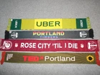 4 MLS PORTLAND TIMBERS FC SOCCER PROMO THEMED SCARVES SCARF LOT