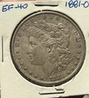 1881 O Morgan Silver Dollar 90%