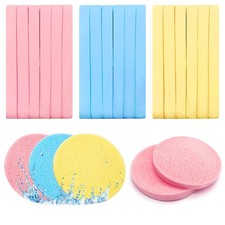 120 Pieces Facial Sponge Compressed,Professional Makeup Removal Sponge,Round ...