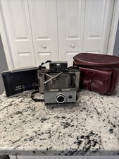 Vintage Polaroid Automatic 230 Land Camera With Polaroid Flashgun Model 268 c