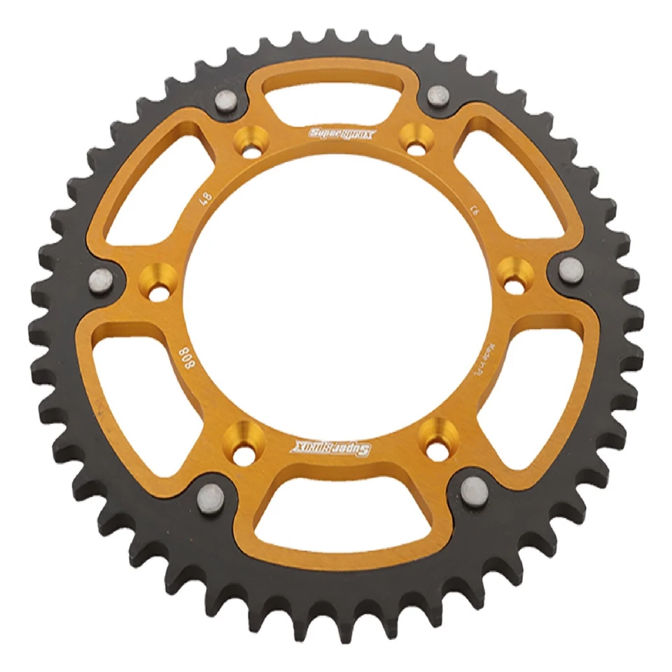 New Supersprox Stealth Sprocket 48T for Suzuki DRZ400K 00-03 Gold - Image 3 of 4