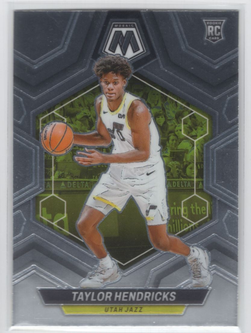 #221 2023-24 Panini Mosaic Taylor Hendricks Rookie Utah Jazz