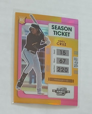2022 Chronicles Contenders Optic ONEIL CRUZ Pink Prizm Rookie #3 and #4/50