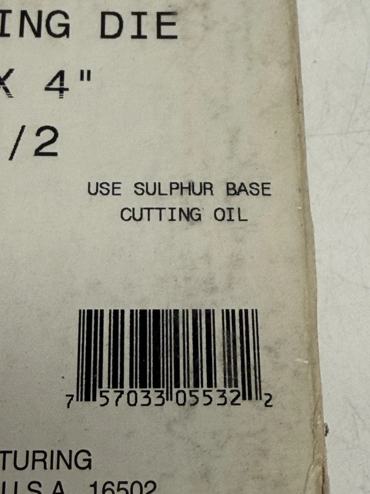 VINTAGE FACTORY SEALED Reed Cat No 2SP1 1/2 Size 1 1/2" Pipe Die 05532 - Image 3 of 4