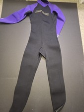 O Neill Boys Youth Full Wetsuit 3/2mm Youth Size 14 Black Purple Surf