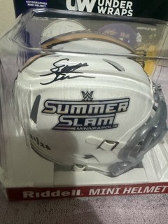 WWE Scott Steiner 21/25 Signed/Auto SummerSlam 2026 Mini Helmet w/ Fanatics COA