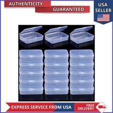 18Pcs Clear Plastic Playing Card Storage Boxes Poker Trading Card Deck Holders
