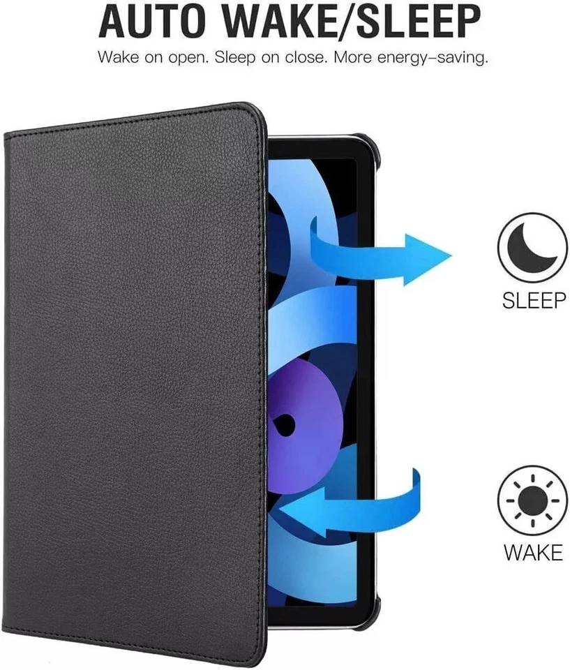 iPad Case For Apple iPad Mini 4/5 2019/18 Smart Leather Magnetic Cover 360 Stand - Image 3 of 4