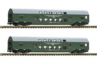 Spur N Fleischmann 6260042 - 2-Tlg. Set 2: Doppelstockwagen, Dr Neu Ovp