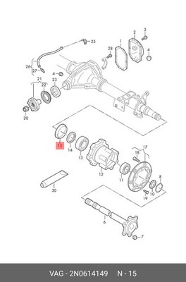 2N0-614-149 Drehzahlsensorrotor 2N0614149 OEM