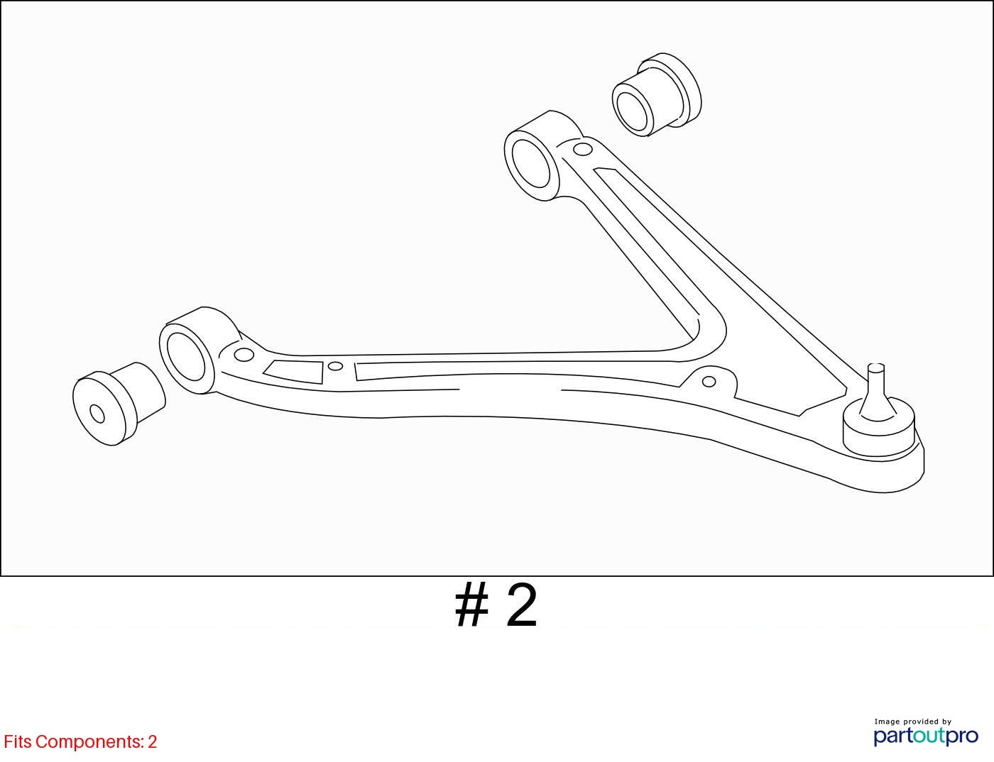 Audi R8 Front Left Driver Side Lower Control Arm Assembly 2008 2009 2010 OEM