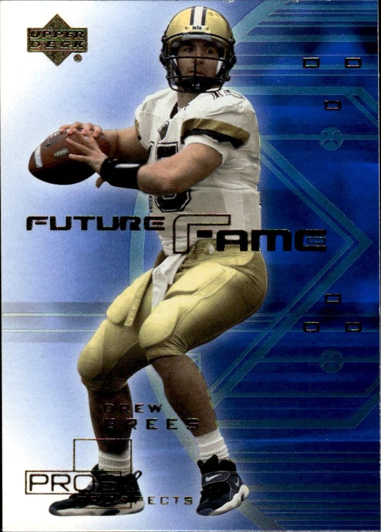 2001 Upper Deck Pros & Prospects #F3 Drew Brees Future Fame Rookie