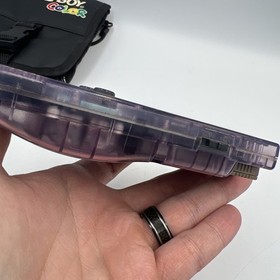 Nintendo Game Boy Color Handheld  - Atomic Purple GameBoy System CGB-001 - Case