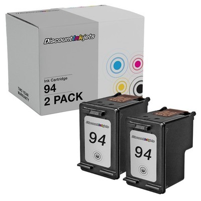 2 C8765WN Black Printer Ink Cartridge for HP 94 PSC 1600 1610v