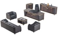 Arbeitszimmer Set Komplett Schreibtisch Sideboard Sofas Einrichtung BüRo