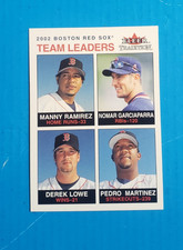 2003 FLEER TRADITIONS BOSTON RED SOX LEADERS CARD #5 - MARTINEZ-RAMIREZ